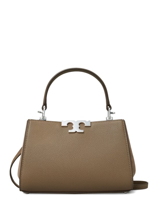 Tory Burch: Mini Eleanor pebbled satchel bag - women_0 | Luisa Via Roma