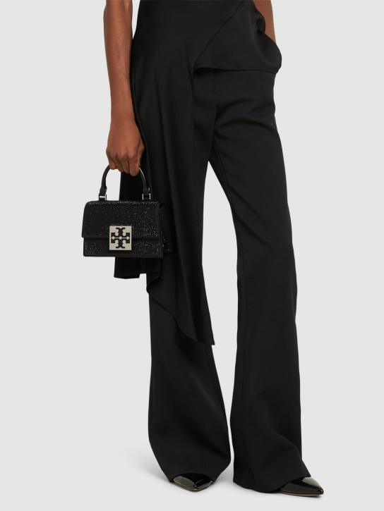 Tory Burch: Mini Bon Bon embellished top handle bag - Siyah - women_1 | Luisa Via Roma