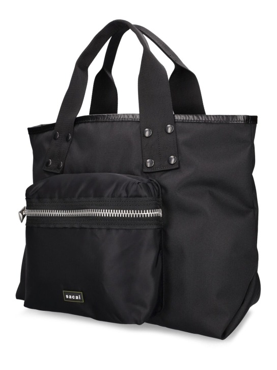 Sacai: Borsa shopping media Coal - men_2 | Luisa Via Roma