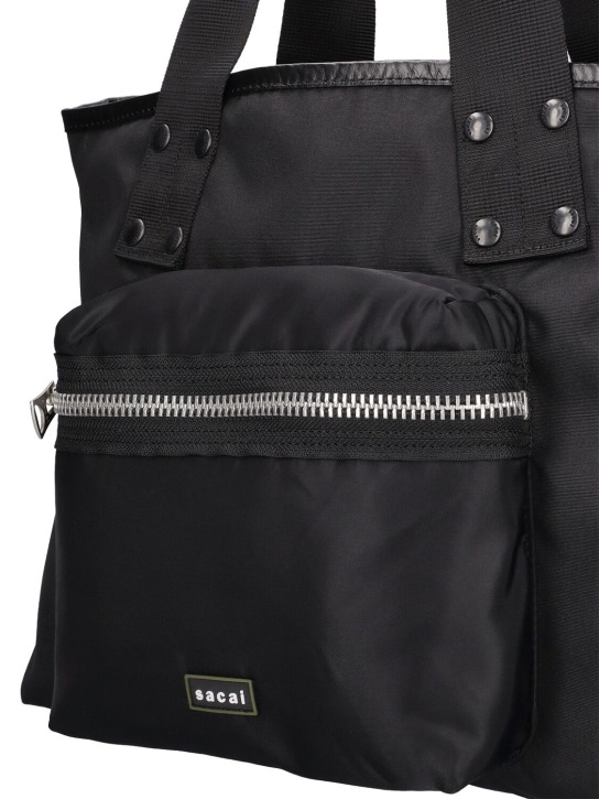 Sacai: Borsa shopping media Coal - men_3 | Luisa Via Roma