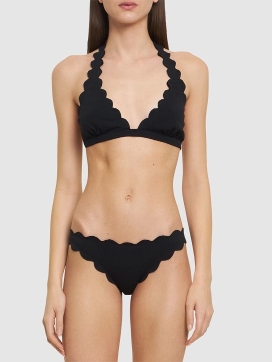 Marysia: Antibes bikini bottoms - Black/Indigo - women_1 | Luisa Via Roma