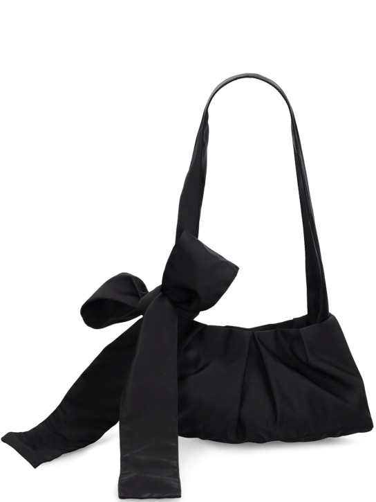 Cecilie Bahnsen: Vesna nylon top handle bag - Siyah - women_0 | Luisa Via Roma