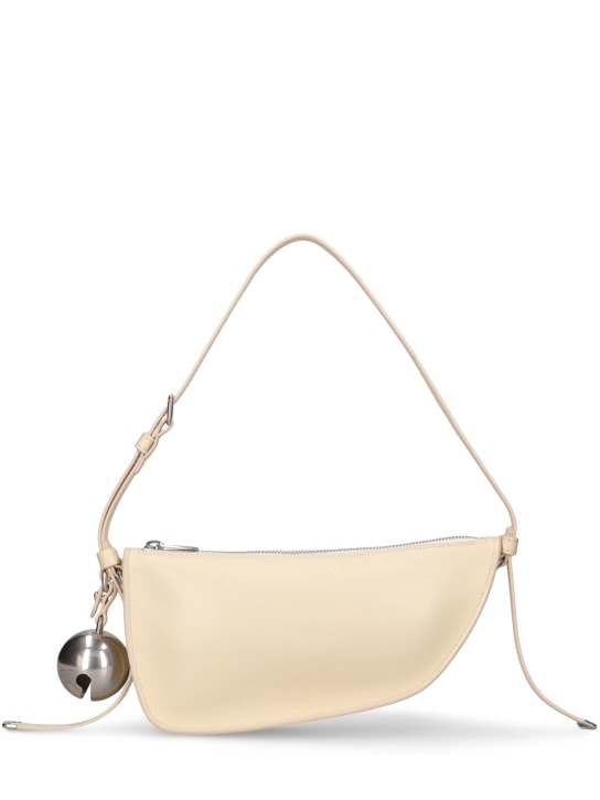 Burberry: Mini Shield Sling leather shoulder bag - Pearl - women_0 | Luisa Via Roma