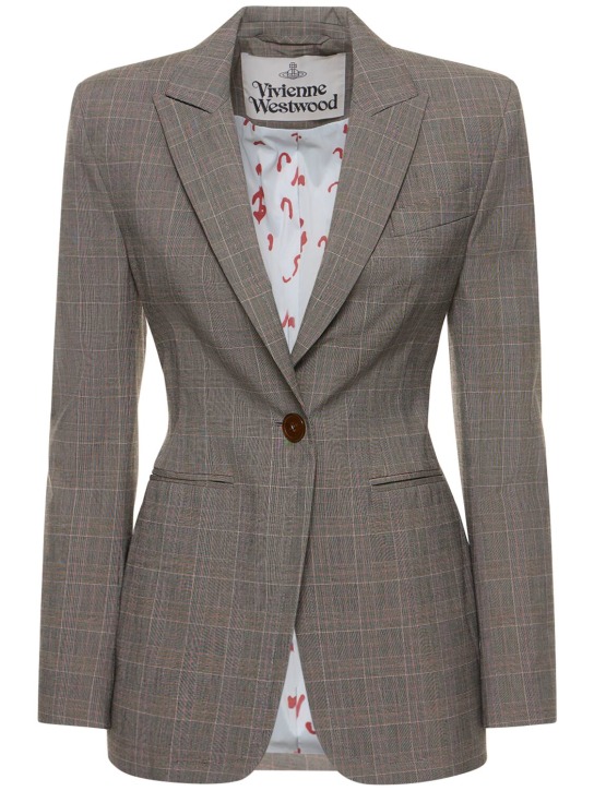 Vivienne Westwood: Lauren Prince of Wales fitted jacket - Grey - women_0 | Luisa Via Roma