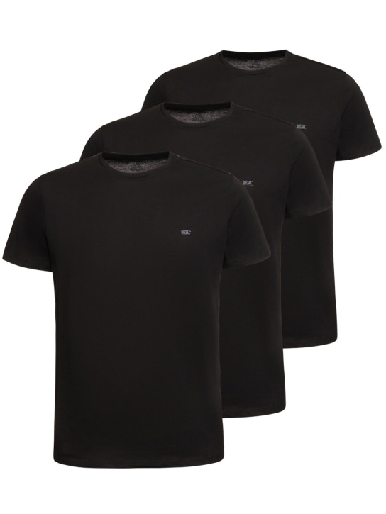 Diesel: Pack of 3 cotton jersey t-shirts - men_0 | Luisa Via Roma