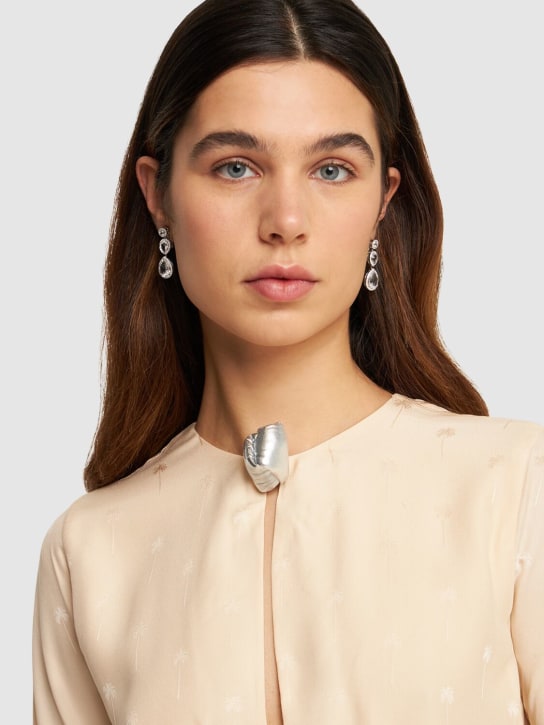 Atelier Swarovski: Lola drop earrings - White Gold - women_1 | Luisa Via Roma