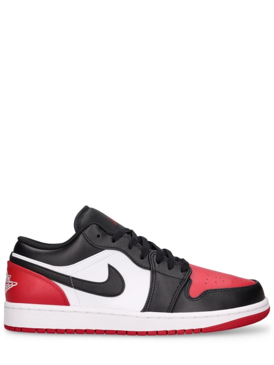 Nike: Sneakers bajas Air Jordan 1 - White/Black/Red - men_0 | Luisa Via Roma