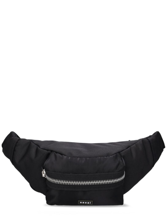 Sacai: Pocket belt bag - Black - men_0 | Luisa Via Roma