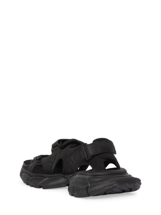 Balenciaga: 5cm 3XL rubber sandals - Black - men_3 | Luisa Via Roma