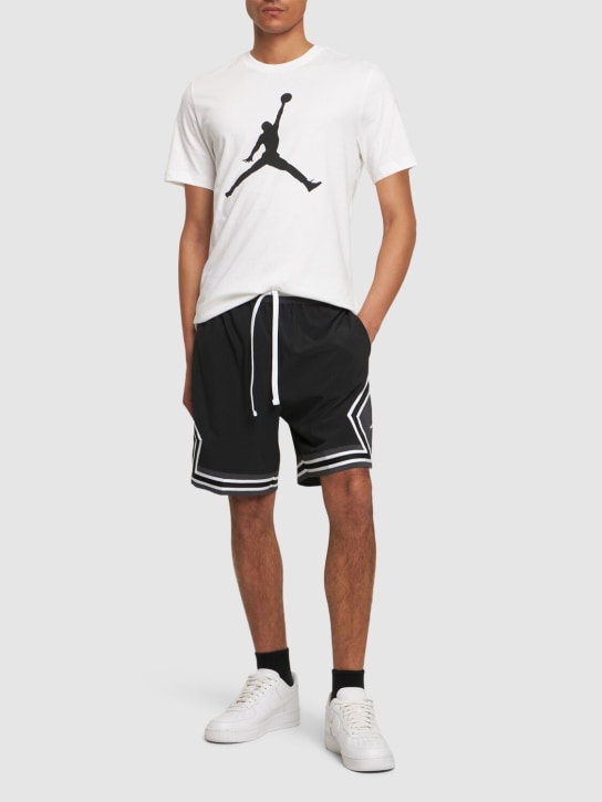 Nike: Jordan Dri-FIT Diamond woven shorts - Black/White/Dar - men_1 | Luisa Via Roma