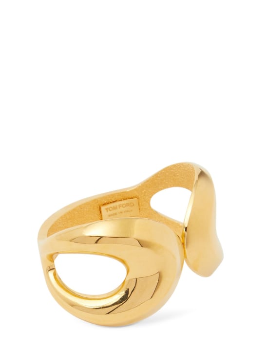 Tom Ford: Arp cuff bracelet - Antique Gold - women_1 | Luisa Via Roma