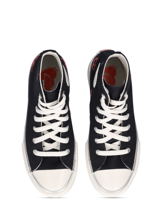 Converse: Chuck Taylor canvas lace-up sneakers - Siyah - kids-girls_1 | Luisa Via Roma