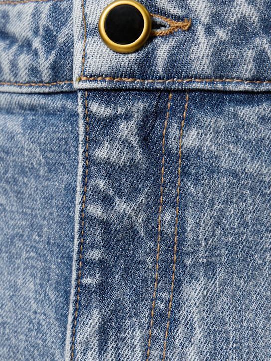 Khaite: Danielle high rise straight jeans - Blue - women_3 | Luisa Via Roma