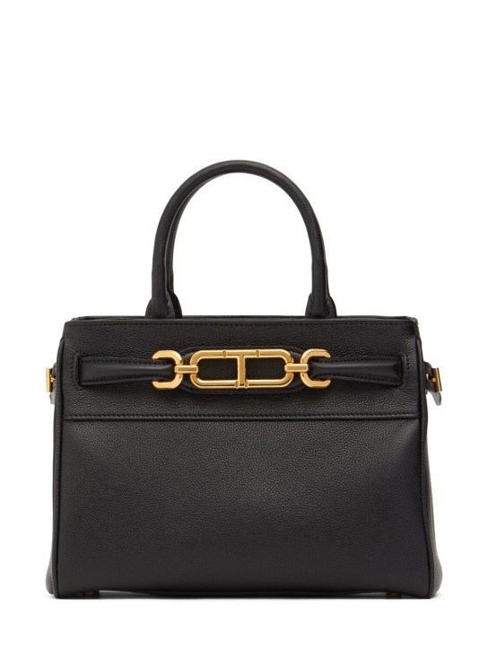 Tom Ford: Small Whitney leather bag - Black - women_0 | Luisa Via Roma