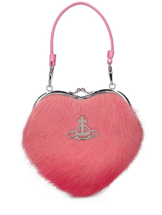 Vivienne Westwood: Belle Heart Frame ponyhair bag - women_0 | Luisa Via Roma