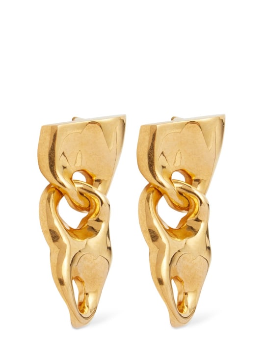 Tom Ford: Love drop earrings - Antique Gold - women_1 | Luisa Via Roma