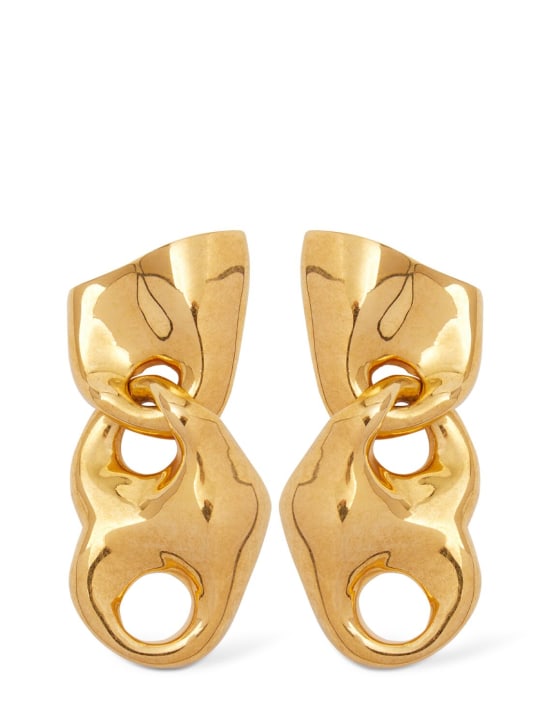 Tom Ford: Love drop earrings - Antique Gold - women_0 | Luisa Via Roma
