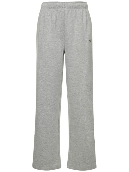 Straight Leg Sweatpants- Grey