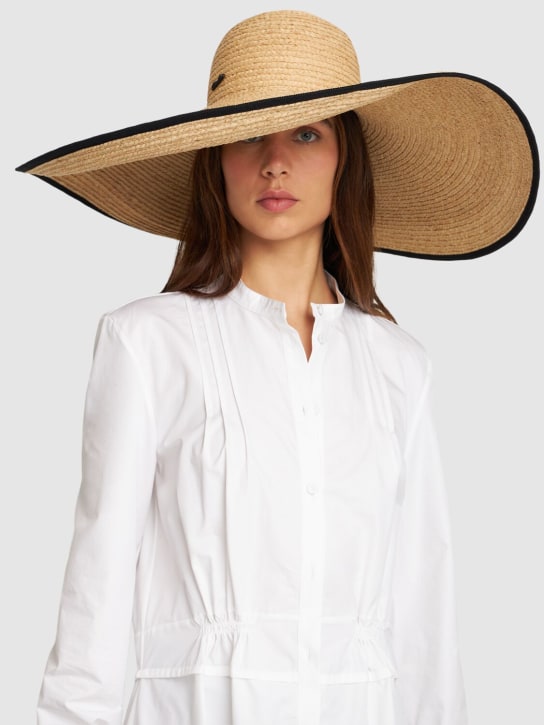 Borsalino: Brigitte raffia straw hat - women_1 | Luisa Via Roma