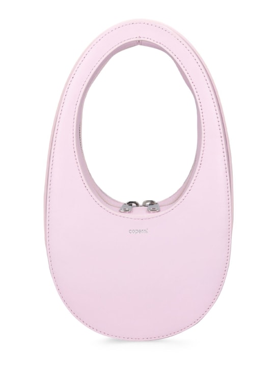 Coperni: Mini Swipe leather top handle bag - Light Pink - women_0 | Luisa Via Roma
