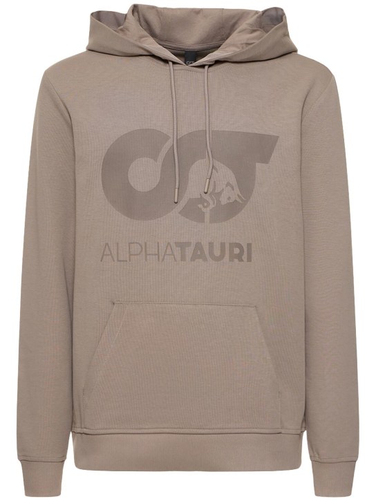 Alphatauri: Shero hooded sweatshirt - Blaçık - men_0 | Luisa Via Roma