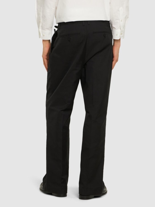Dunst: Heavy cotton chino pants - Black - men_2 | Luisa Via Roma
