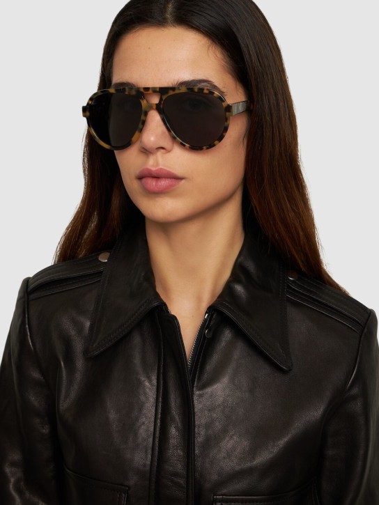 The Attico: Jurgen pilot acetate sunglasses - women_1 | Luisa Via Roma