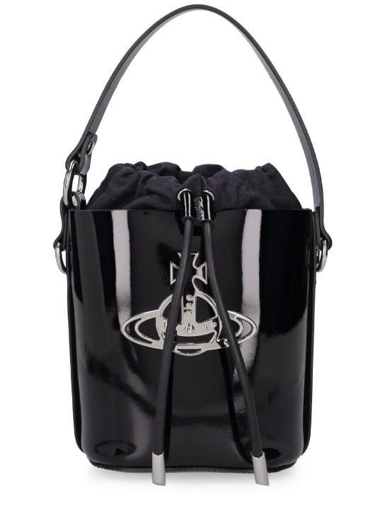 Vivienne Westwood: Daisy patent leather bucket bag - women_0 | Luisa Via Roma