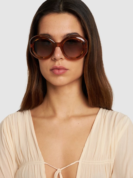 Etro: Paisley round sunglasses - women_1 | Luisa Via Roma