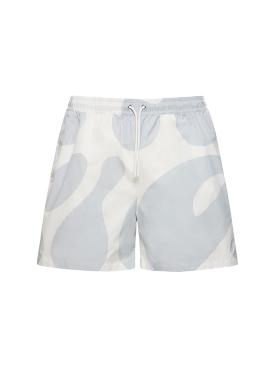 Alphatauri: Popir shorts - White/Grey - men_0 | Luisa Via Roma