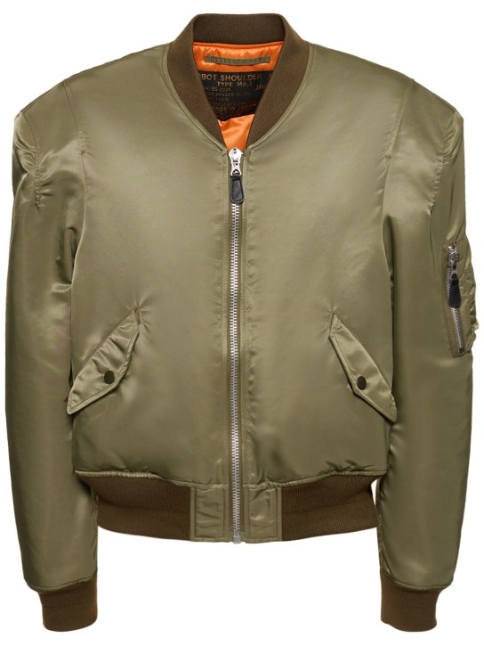 Doublet: Shoulder nylon bomber jacket - Haki - men_0 | Luisa Via Roma