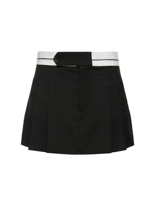 The Garment: Pluto viscose blend mini skirt - Siyah - women_0 | Luisa Via Roma