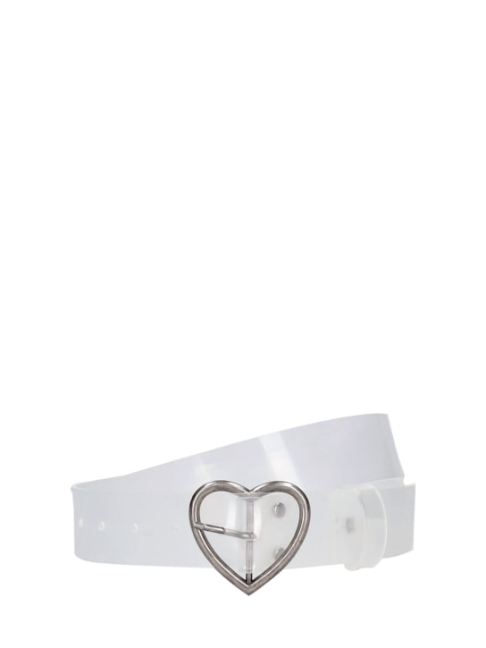 Martine Rose: Charm transparent belt - White - men_0 | Luisa Via Roma