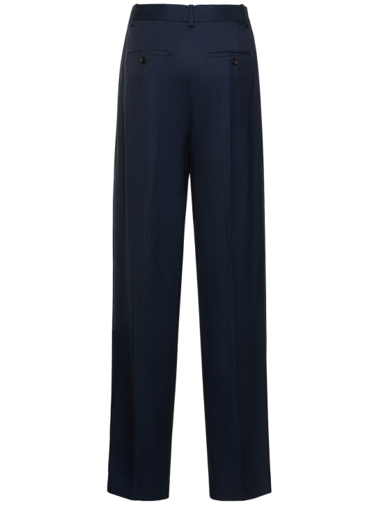Theory: Pleated viscose wide pants - women_4 | Luisa Via Roma