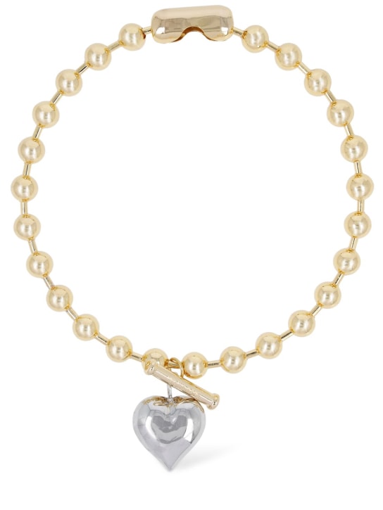 Timeless Pearly: Chunky heart necklace - women_0 | Luisa Via Roma