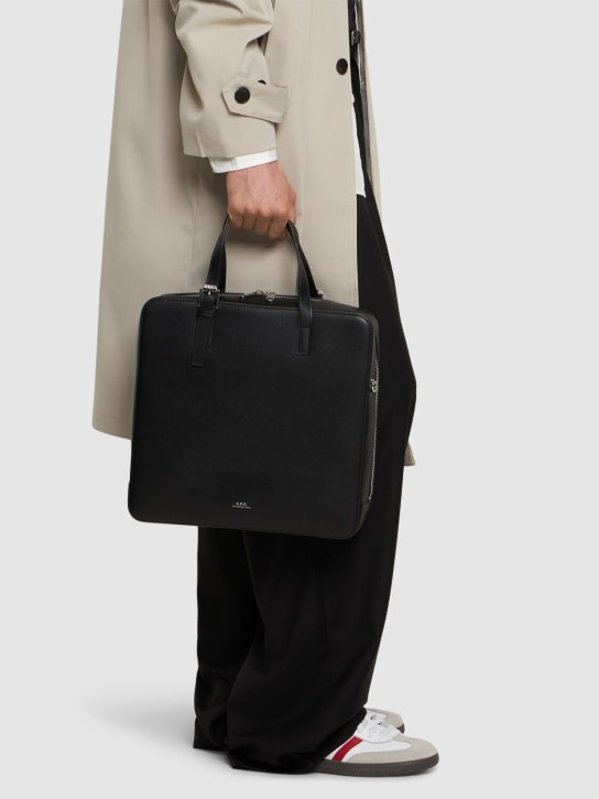 A.P.C.: Logo recycled tech work bag - men_1 | Luisa Via Roma