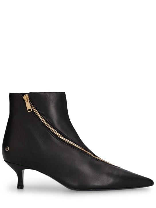 ANINE BING: 25mm Jones leather ankle boots - Black - women_0 | Luisa Via Roma