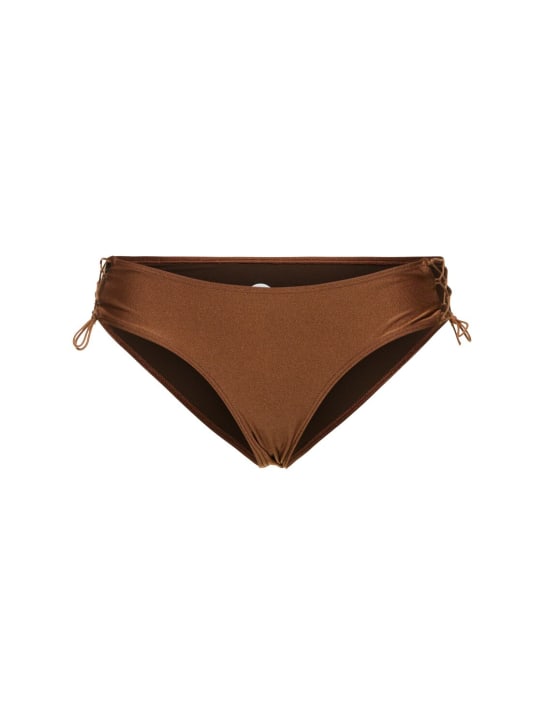 Leslie Amon: Erin bikini bottoms - Brown - women_0 | Luisa Via Roma