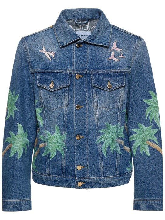 Giacca In Denim Unisex Con Cappuccio E Stampa Kamado Nezuko - Cosplay Anime, Taglie XS-4XL