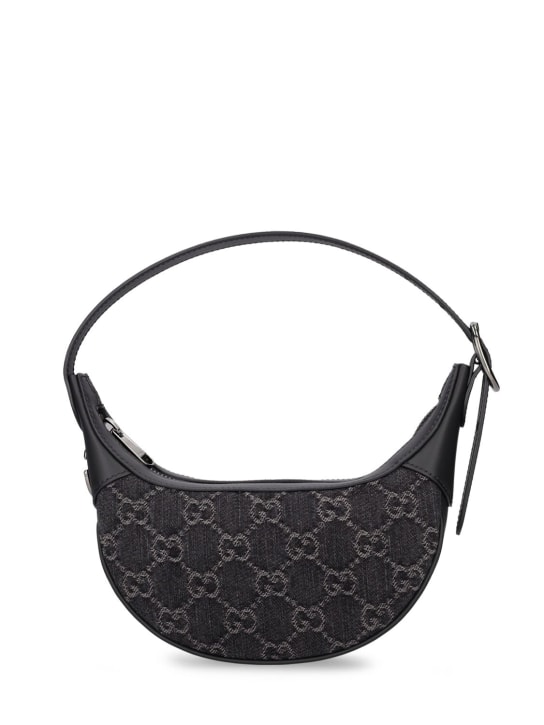 Gucci: Mini Ophidia GG Denim shoulder bag - women_0 | Luisa Via Roma