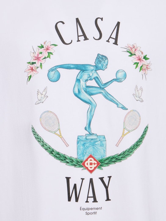 Casablanca: Statue en Marbre printed t-shirt - men_3 | Luisa Via Roma
