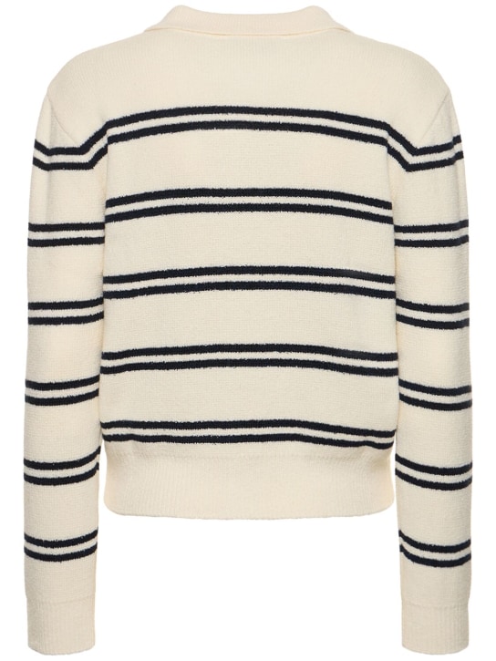 Dunst: Striped open collar knit cardigan - women_4 | Luisa Via Roma