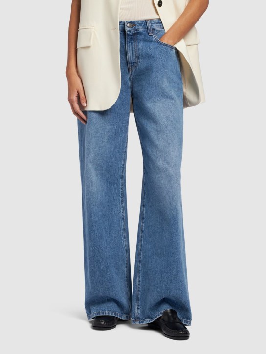 Max Mara: 20mm MM leather loafers - women_1 | Luisa Via Roma