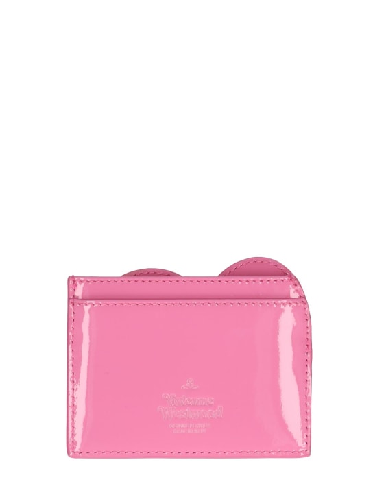 Vivienne Westwood: Shiny Heart leather card holder - women_1 | Luisa Via Roma
