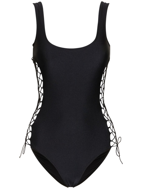 Leslie Amon: Donatella one piece swimsuit - Siyah - women_0 | Luisa Via Roma