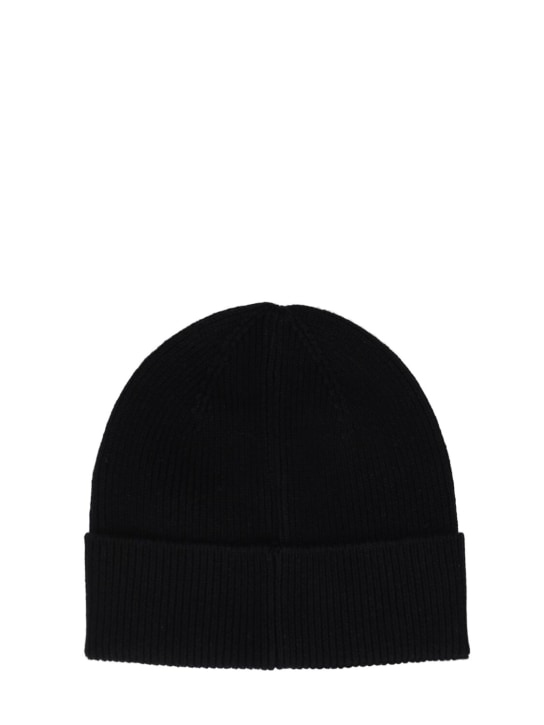Diesel: Logo embroidery wool & cotton beanie - men_3 | Luisa Via Roma