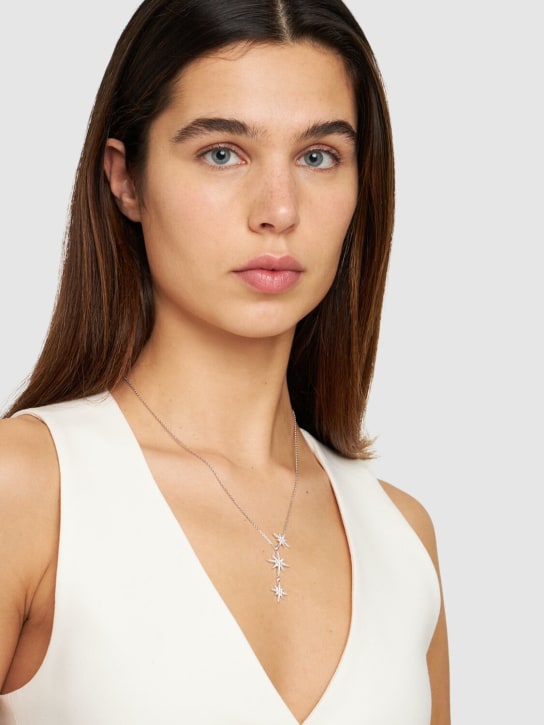 Apm Monaco: Triple Meteorites necklace - Silver - women_1 | Luisa Via Roma