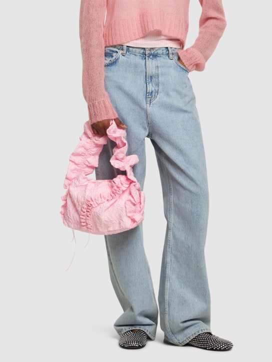 Cecilie Bahnsen: Handtasche aus Leder „Via Grappolo“ - Rosa - women_1 | Luisa Via Roma