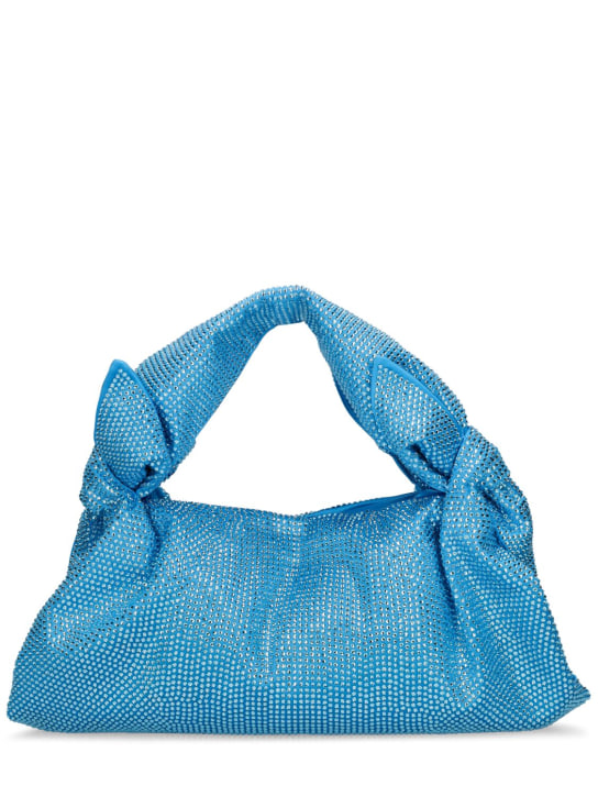 Giuseppe Di Morabito: Crystal top handle bag - Deep Sky Blue - women_0 | Luisa Via Roma
