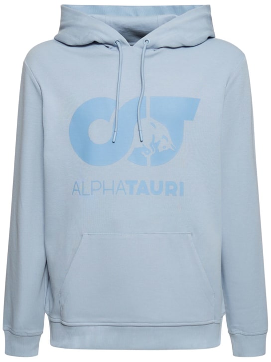 Alphatauri: Shero hooded sweatshirt - Stone Blue - men_0 | Luisa Via Roma